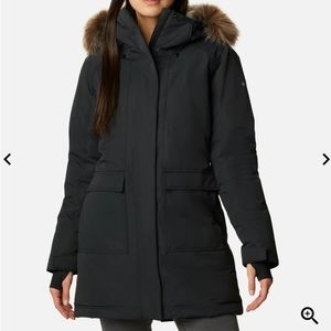 Black Columbia Omni-Heat Infinity Insulated Parka Not Down XS FREE SHIPPING